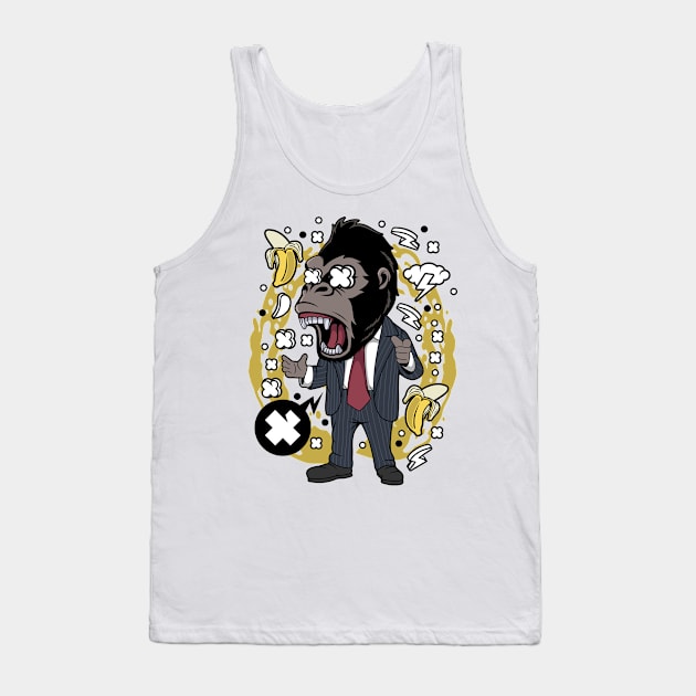 gorilla businessman Tank Top by Mako Design 